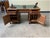 Brown Antique Art Nouveau Double-Sided Desk, 1910 For Sale - Image 8 of 14