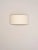 Natural comodín rectangular wall lamp by santa & cole dimensions: d 50 x w 13 x h 24 cm materials: metal, ribbon. This...