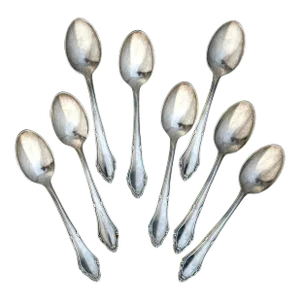 1940s German Silverplate Demitasse Cafe Spoons- Set of 8