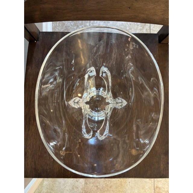 Steuben Glass Steuben Genuine Crystal Deep Flower Bowl For Sale - Image 4 of 4