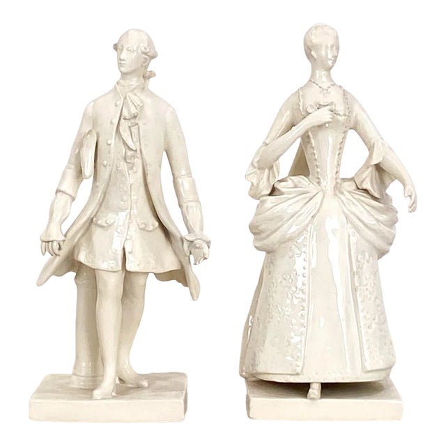Circa 1880 Porcelain Figures, France, a Pair For Sale