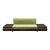 Modern Walnut Platform Sofa For Sale