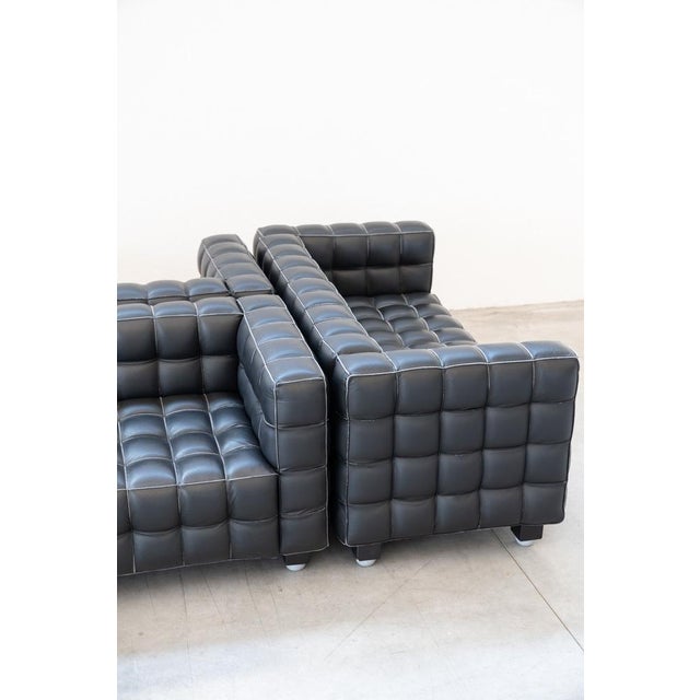 Kubus Sofas by Josef Hoffmann for Wittmann, 1980, Set of 4 For Sale - Image 12 of 18