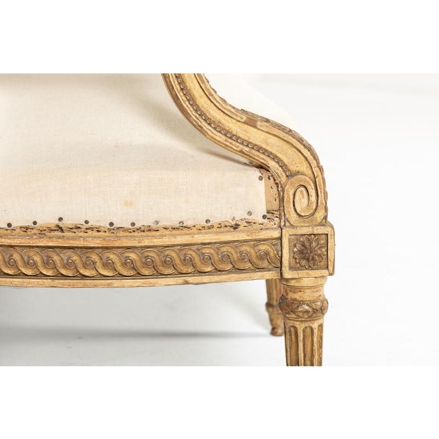 Large 19th Century French Giltwood Sofa For Sale - Image 9 of 12