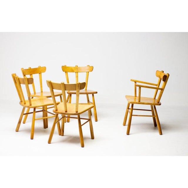 Danish Birch Armchair, 1950s For Sale - Image 3 of 13