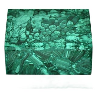 Malachite Box Gemstone Box Peony Garden For Sale