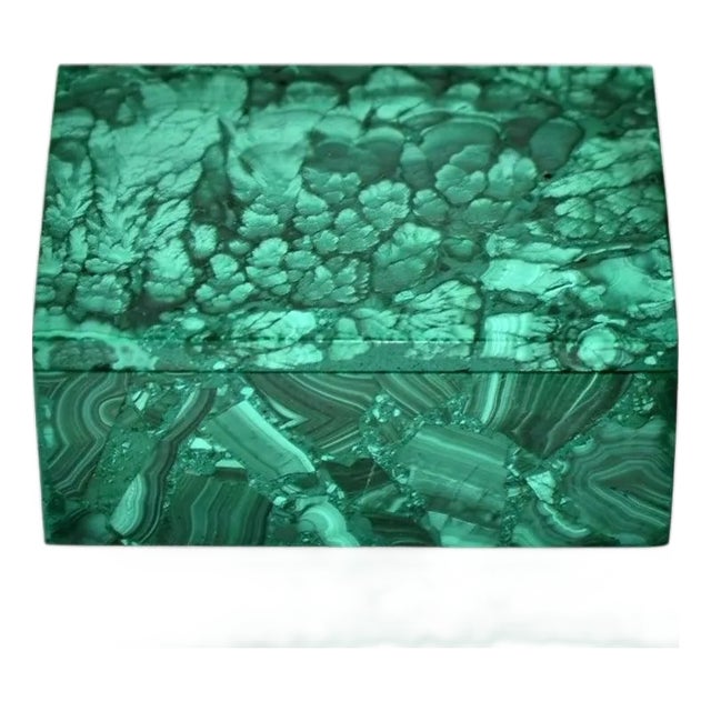 Malachite Box Gemstone Box Peony Garden For Sale