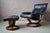 Boho Chic Set of Vintage Norwegian Lounge Chair & Ottoman from Ekornes, 1980s For Sale - Image 3 of 18