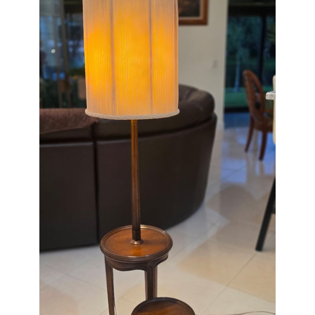 Bring a piece of authentic 1970s design into your home with this stunning Mid-Century Modern lamp table. This unique,...