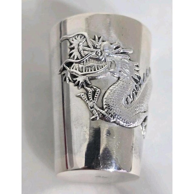 Antique Late 19th Century Chinese Export Silver Beaker from Tuck Chang & Co. For Sale - Image 11 of 18