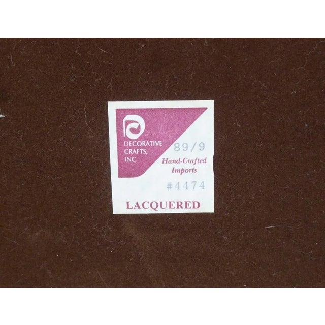 Metal Vintage Decorative Arts Shell Pediment Brass / Bronze Mirror For Sale - Image 7 of 8