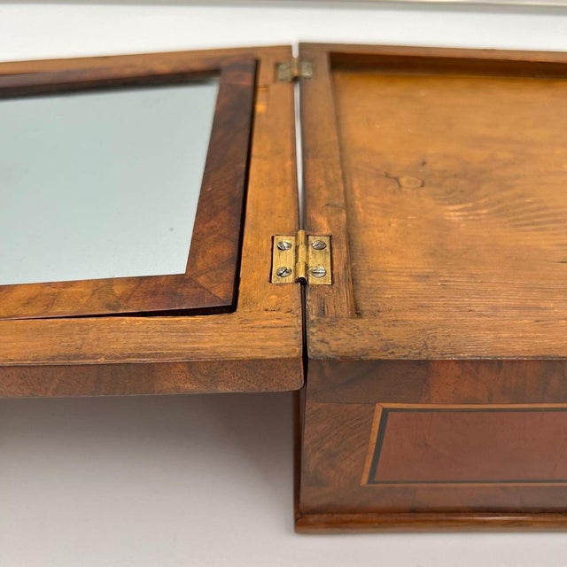 Biedermeier Jewelry Box in Walnut, Ebony, Maple, South Germany, 1830s For Sale - Image 16 of 18