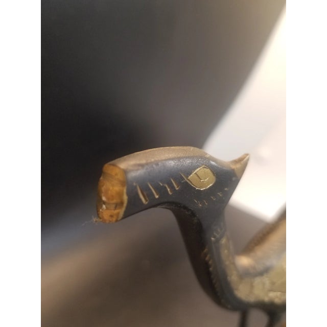 Vintage Brass Camel Figurine For Sale - Image 4 of 4