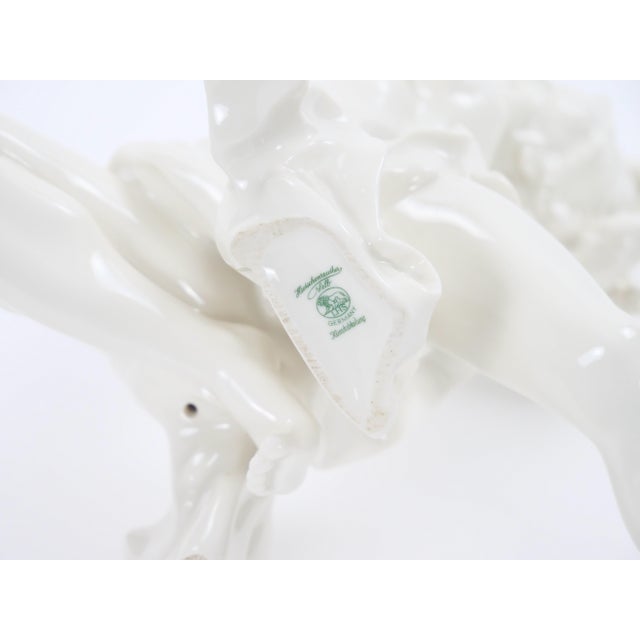 Art Deco German White Glazed Porcelain Dancing Figure, Circa 1920s For Sale - Image 9 of 11