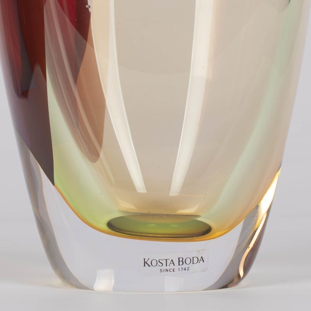 Kosta Boda Tobago Art Glass Bottle by Kjell Engman For Sale - Image 12 of 14