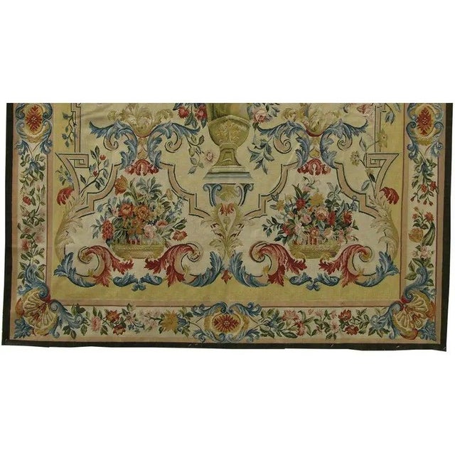 Traditional Vintage Colorful Floral Tapestry For Sale - Image 3 of 9