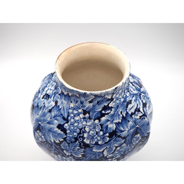 Blue Blue Flintware Vase Grape for Rörstrand, 1920s For Sale - Image 8 of 12