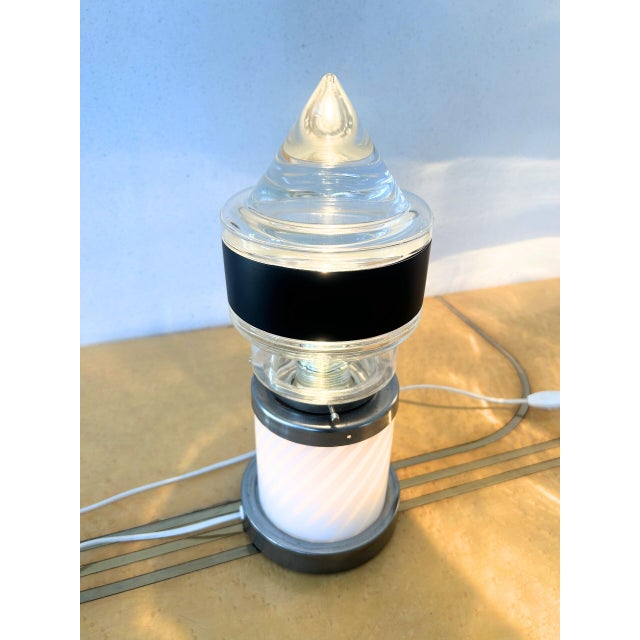Space Age Murano Glass Table Lamps, Italy, 1970s, Set of 2 For Sale - Image 10 of 13