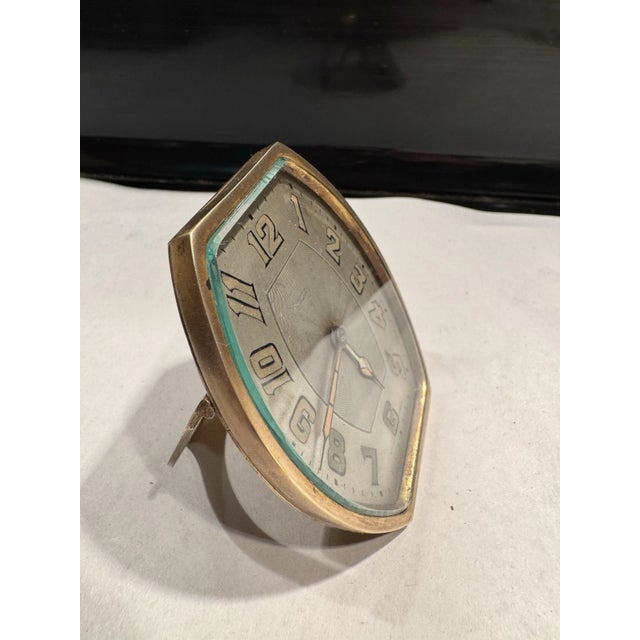 1920s Swiss Art Deco Desk Clock by Goering For Sale - Image 5 of 11