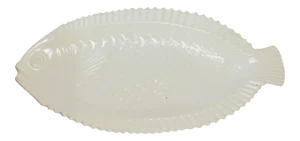 Mid 20th Century McCoy White Fish Platter Pottery