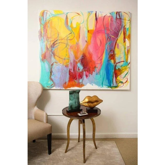 Gold 2017 “Golden Lips” Contemporary Gold Color on Bronze Bread Sculpture by Nana De La Fuente For Sale - Image 8 of 9