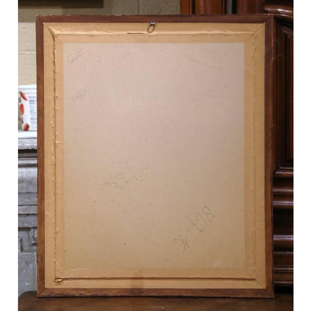 Brown 19th Century English Framed Pastel Drawing of Irish Setter Signed F. Watz For Sale - Image 8 of 9