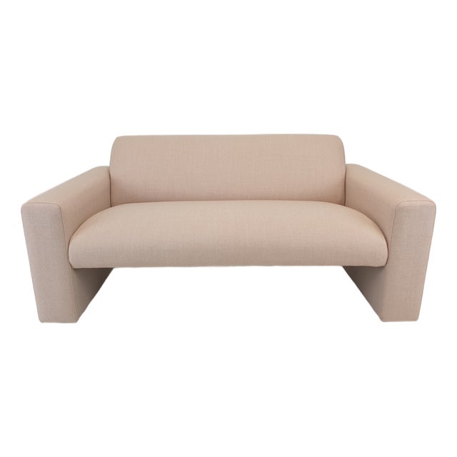 Model 691 2-Seater Sofa in Soft Pink Wool from Artifort, 1980s For Sale