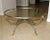 1960's Vintage Jansen Style Italian Brass Steel Round Coffee Table For Sale - Image 13 of 13