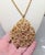 Gold Vintage 1970s Signed Napier Brutalist Goldtone Tear Drop Shaped Pendant Necklace For Sale - Image 8 of 8