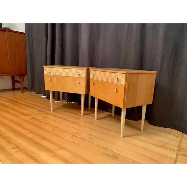 Mid-Century Modern Bedside Tables, 1960s, Set of 2 For Sale - Image 3 of 17