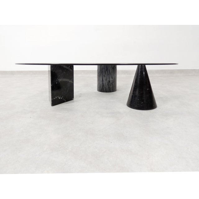 Vintage Italian Marble and Glass Coffee Table, 1970s For Sale - Image 3 of 18