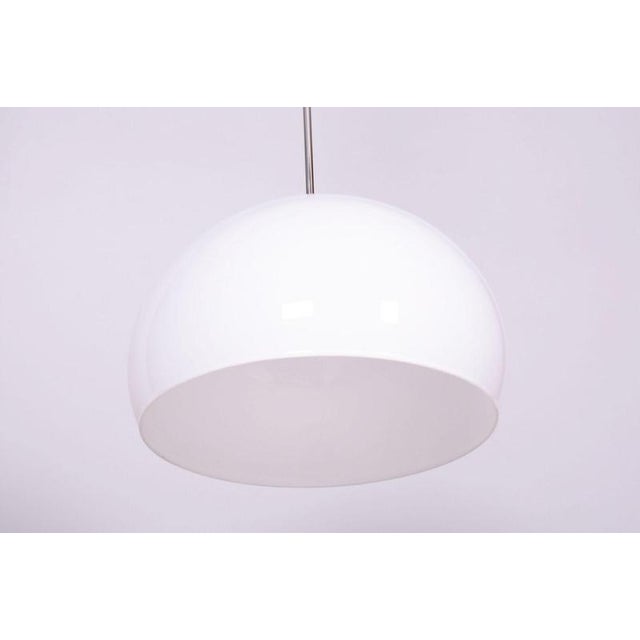 Mid-Century Chrome Chandelier by Guzzini for Meblo, Italy, 1970s For Sale - Image 6 of 9