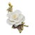 Vintage 1970s Towle Fine Bone China White Rose Natural World Display Sculpture For Sale