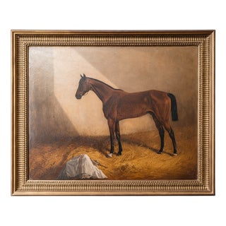 Unknown, Equestrian Painting, 1890s, Oil on Canvas, Framed For Sale