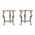 Bronze Bird Form Side Tables W/ Marble Tops Attributed to Maitland Smith - A Pair For Sale