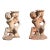 Antique Cast Terracotta Figural 28" Cherub Putti Garden Planter Pots - a Pair For Sale