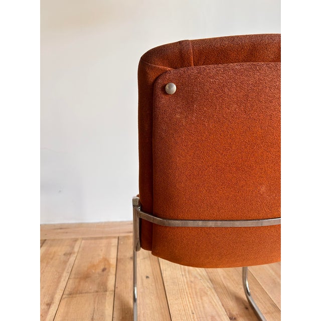 Orange Vintage Cidue Chairs, 1960s, Set of 4 For Sale - Image 8 of 11
