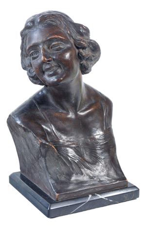 Terracotta Bust of Young Woman