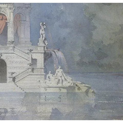 Emmanuel Brune Pavillion D'agrement Sur Un Etang, 1989 Lithograph For Sale - Image 4 of 4