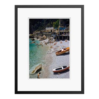 Toni Frissell 'A Beach in Capri' Archival Pigment Print Framed in Black For Sale