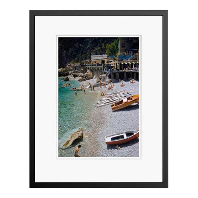 Toni Frissell 'A Beach in Capri' Archival Pigment Print Framed in Black For Sale