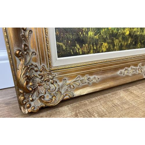 Harvest Scene, Oil, Framed For Sale - Image 14 of 18