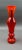 Mid 20th Century Vintage Mid-Century Italian Red Flame Art Glass Handled Sculptural Pitcher For Sale - Image 5 of 8