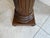 Wood Pedestal in Walnut For Sale - Image 7 of 8