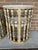 Textile Vintage Hollywood Regency Distressed Cream Washed Spindle Barrel Chairs With Chinese Horseshoe Design, a Pair For Sale - Image 7 of 11