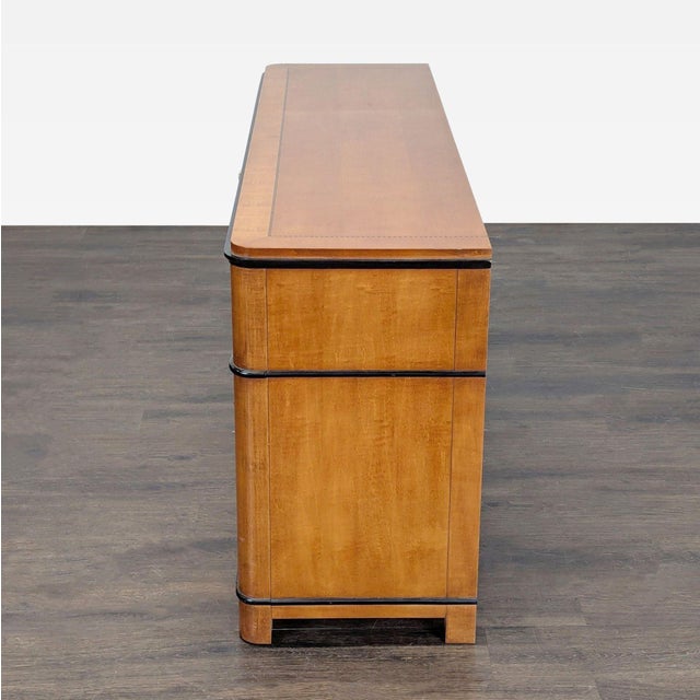Mount Airy Furniture Company 1970s National Mt. Airy 7-Drawer Dresser With Black Accents For Sale - Image 4 of 11