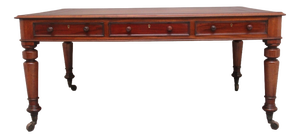 Antique Mahogany Partners Writing Table, 1840s