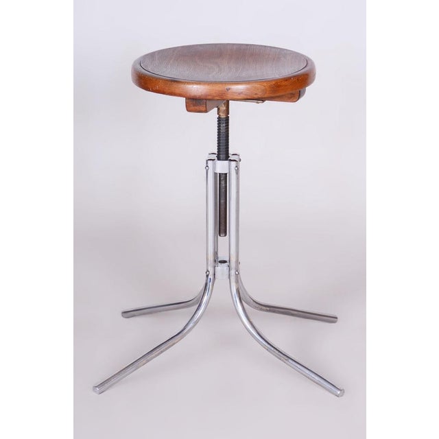 1930s Bauhaus Piano Stool in Beech from Mücke-Melder, 1930s For Sale - Image 5 of 10
