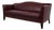 Ethan Allen Burgundy Leather Modern Sofa For Sale