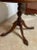 Late 20th Century Wooden Round Tri-Leg Claw Foot Occasional Table For Sale - Image 4 of 5